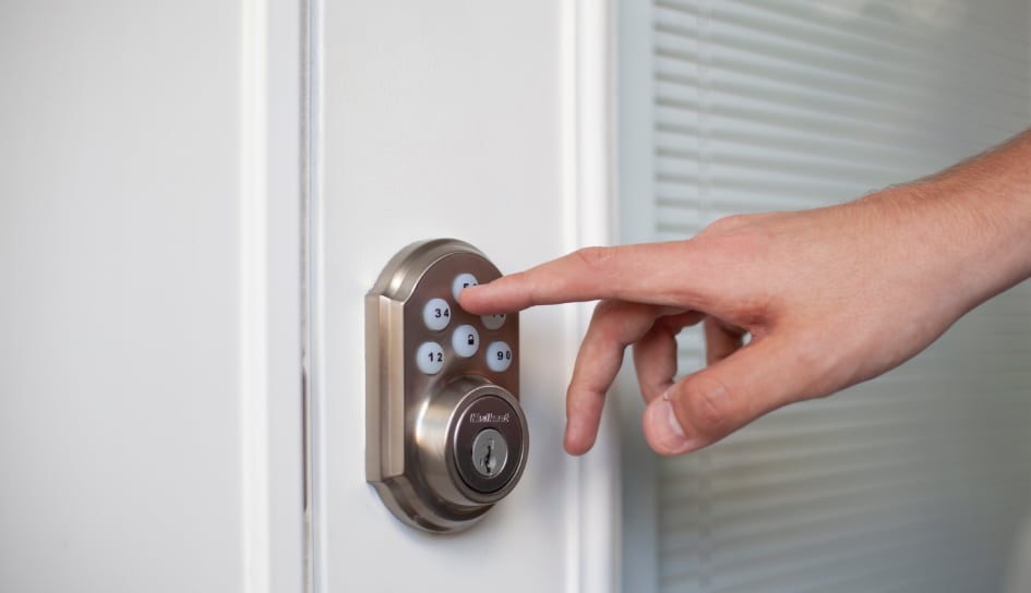 ADT smartlock on a West Bloomfield home